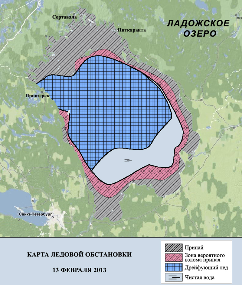 Ладожское озеро гугл карта