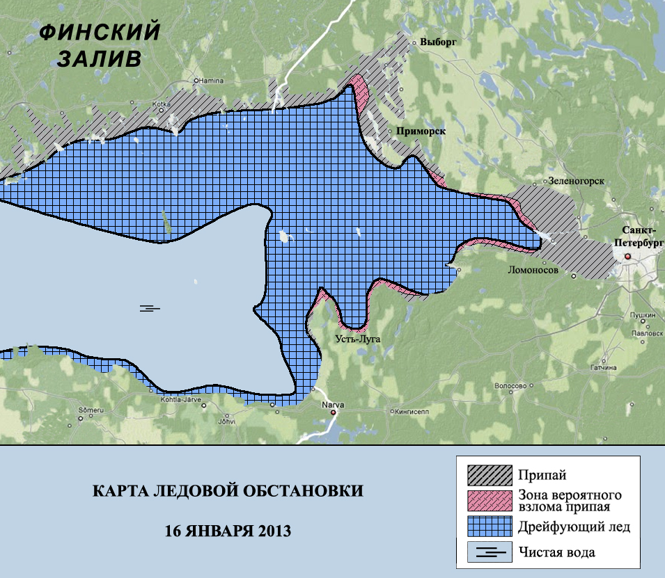 Карта выборгского залива с глубинами